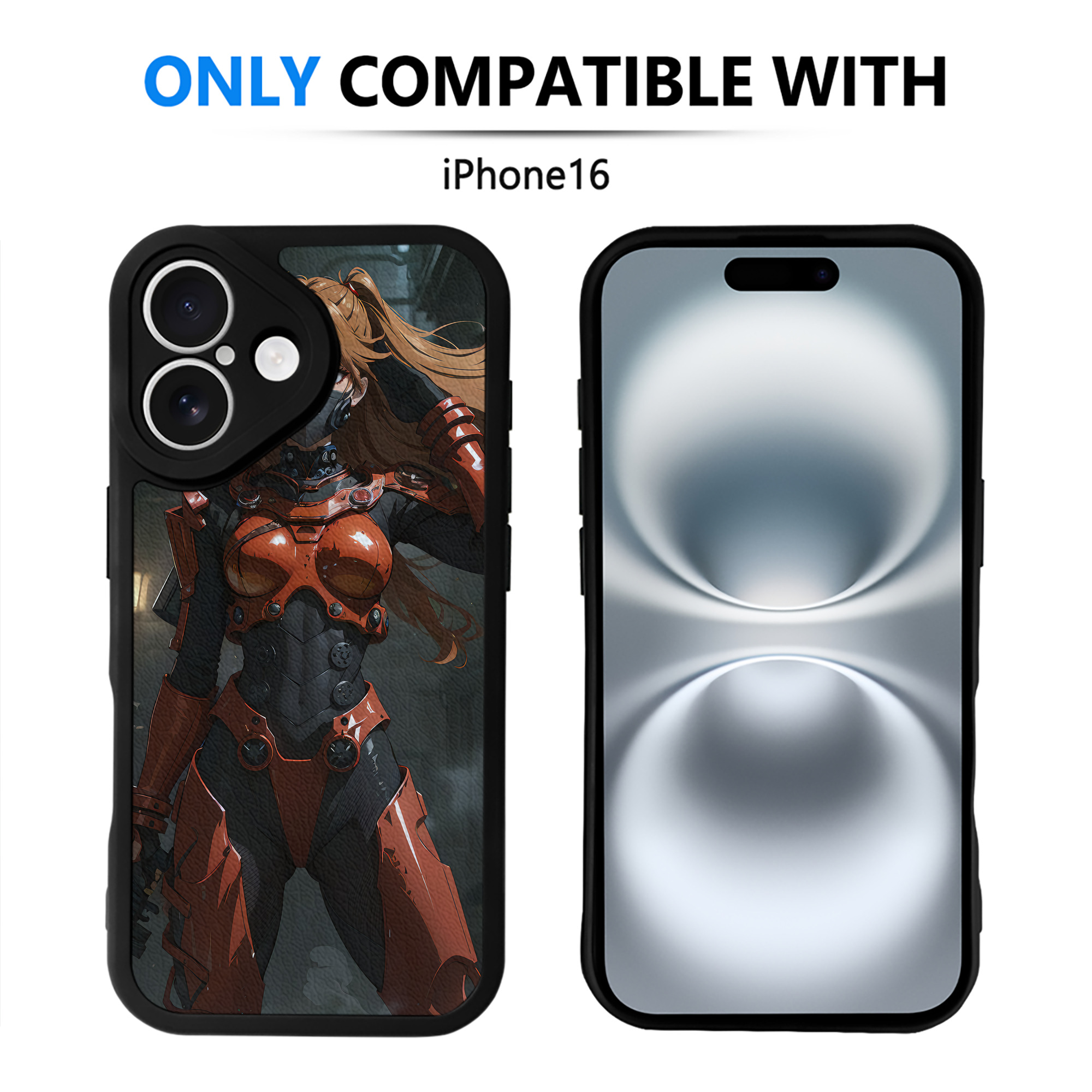 （画像用） EVA 新世紀エヴァンゲリオン 【iPhone 16シリーズ対応】シリコンスマホケース（レザー調） 材質：シリコン